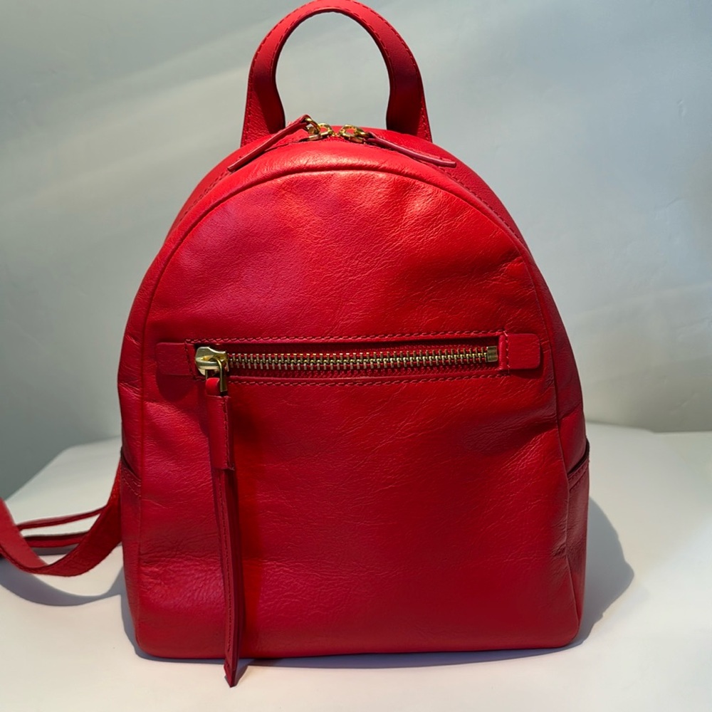 Fossil Megan Small Backpack in red leather